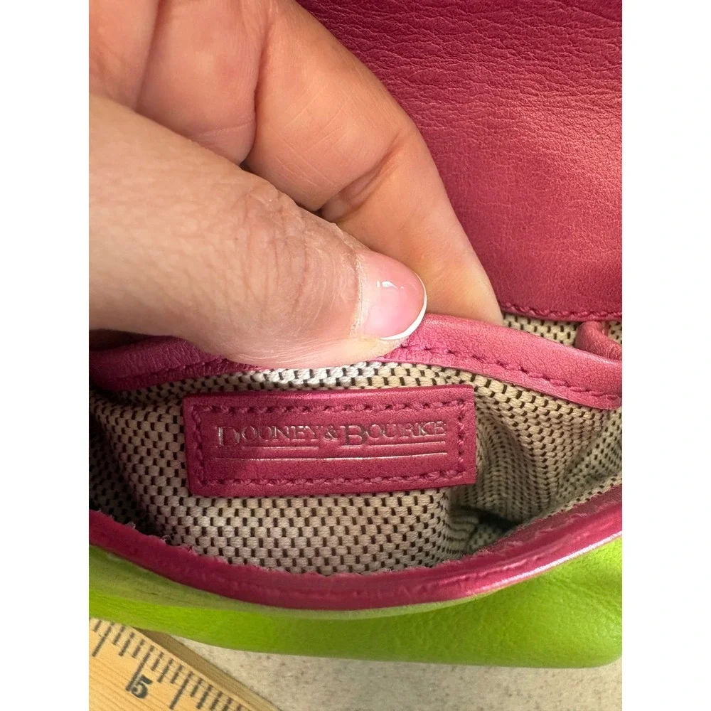 Dooney & Bourke Lime Heart Buckle‎ Mini Shoulder Bag Y2K